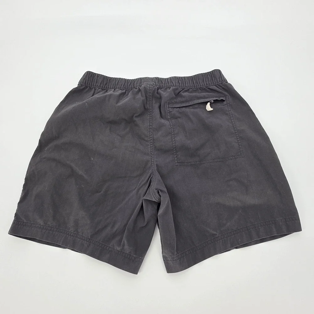 The North Face Mens Shorts Gray Medium Drawstring Elastic Waist Cotton Nylon